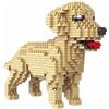 Atomic Building Kit Di Costruzione Con Mini Blocchi. Figura Di Mascotte Da Assemblare. Per Collezionisti Adulti E Bambini. Cane Golden Retriever