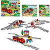 LEGO DUPLO Town Treno a Vapore più Binari Ferroviari più Ponte e Binari Ferroviari, Giochi per Bambini di 2-5 Anni