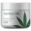 MARIA CBD OIL Maria Oil Maschera Capelli Ristrutturante - Maschera Capelli Anti-Crespo, Idratazione Intensa, Naturale, Bio, Senza Parabeni e Solfati, Cruelty-Free, Balsamo Capelli Nutriente per Capelli Danneggiati