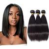 TNICE Tessitura Extension Capelli lisci brasiliani veri Human Hair 3 Bundles (8 8 8，210g) Extension Matassa 100% Unprocessed Straight Human Hair Extensions Nero Naturale capelli veri lisci