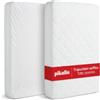 PIKOLIN Coprimaterasso Matrimoniale 135 x 190/200 cm 32 cm di Altezza con Certificato Oeko-Tex e Trattamento Igienico - Protettore di Materasso Transpirante, Imbottito, Regolabile e Lavabile