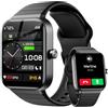 Fitpolo Smartwatch Uomo Chiamate Bluetooth, Orologio Donna con Alexa Integrato, Fitness Tracker 1.8 & IP68 con cardiofrequenzimetro Monitor del SpO2/ Sonno/Stress, 100+ Modalità Sport per Android iOS