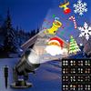 Vokot P668 Proiettore led con luci di natale, fiocco di neve e immagini natalizie da interno o da esterno IP44, proiettore con 12 schede adatte per qualsiasi evento o festa.