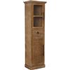 DRW Armadio con 1 cassetto e 2 Ante in Legno Abete Colore Rovere 46x33.5x167 cm
