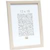 Deknudt Frames Cornice per Foto, in Legno Raffinato, Bianco, 13 x 18 cm