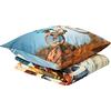Herding Young Collection Set Biancheria da Letto, Motivo con Mountain Bike, Federa 70 x 90 cm, Copripiumino 140 x 200 cm, Multicolore