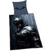Herding Batman Set di Biancheria da Letto, Federa 80x80 cm, Copripiumino 135x200 cm, con Cerniera di qualità, 100% Cotone, Renforcé