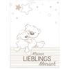 Herding Fynn Coperta per Bambini, Lieblingsmensch, 75 x 100 cm, Microfibra, Bianco