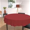 Soleil d'ocre Tovaglia Antimacchia, Rosso, Diametro 180 cm