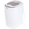 JUNG ADLER AD8055 - Mini lavatrice con centrifuga, colore: bianco, fino a 3 kg, 15 minuti, con programma di lavaggio da viaggio, mini lavatrice da campeggio, carico superiore (1 camera)