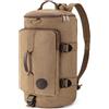 Virklyee Borsone da Viaggio a Tracolla in Tela 36L Borsa Sportiva Weekender Uomo con Diverse Opzioni di Trasporto Borsa da Palestra Casual Con Spalline per Brevi Viaggi, Viaggi in montagna (Khaki)