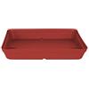 Artevasi Sottovaso Quadrato Capri 40 cm Rosso Scuro