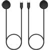 TiMOVO 2PZ Cavo di Ricarica Compatibile con Google Pixel Watch3/Pixel Watch2 e Fitbit Versa4/Versa3/Sense2/Sense/Ace LTE, Cavo di Ricarica Magnetica Veloce da 3,3Ft, Applicabile a Pixel Watch3,Nero