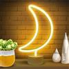XRR Insegna al Neon, Luna Luci al Neon LED USB/Luce notturna a batteria Natalizie Decorazione luminose Neon Signs per camera da letto, sala giochi, bar e feste,idea regalo per bambini.