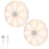 VCY Luce led armadio 8 LED Luci per Armadio Sensore Di Movimento Interni, batteria Ricaricabile Sotto Il Gabinetto Cucina Armadio Leggero Stick Luce Notturna Bar, Scale, Corridoio Confezion USB cabinet
