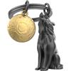 O meta[l]morphose METALMORPHOSE - Portachiavi Lupo - Regalo da uomo, regalo donna, Nero, taglia unica, Contemporaneo