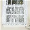 Sweet Home Collection Trattamento per Tende con Motivi e Design Eleganti e Unici per Tutte Le Decorazioni della casa, Tessuto, Bianco canore, Livello 61 cm