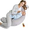 sei Design Cuscino Allattamento XXL per gravidanza XXL | Federa 100% Cotone | imbottitura: Microsfere EPS | certificazione Ökotex