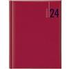 BUFFETTI. Agenda Settimanale 2024 Rossa Similpelle 12 Mesi Formato 17x24 cm + Penna a Sfera + Calendario Tascabile Omaggio