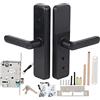 Leapiture 5 in 1 Tuya Smart Lock Serratura Impronte Digitali Carta IC Password Chiave Meccanica App per Cellulare Sblocco Serratura Elettronica Intelligente Casa Hotel Appartamento Porta Adatto