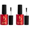 Kodi Professional Rubber Base e Top Coat Semipermanente Smalto per Unghie Gel Polish UV LED Soak Off - Smalto Semipermanente Unghie Gel Manicure Kit (2 * 15 ml)