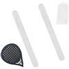 JGR SELECT Protezione per racchetta da paddle trasparente - Confezione da 2 pezzi, finitura ruvida - Protezione per racchetta padel con adesivo