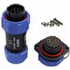 HangTon SP21 12 Pin Connettore Aviazione Circolare Rapida Disconnessione Potenza 5A Maschio Cavo Spina Femmina Presa di Pannello