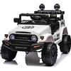 Tecnobike Shop Auto Macchina Elettrica per Bambini Jeep Toyota Fj Cruiser Ride-On12V Telecomando Luci e Suoni (Bianco)