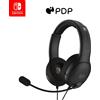 PDP Gaming LVL40 Stereo Headset with Mic for Nintendo Switch - PC, iPad, Mac, Laptop Compatible - Noise Cancelling Microphone, Lightweight, Soft Comfort On Ear Headphones - BLACK