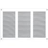 Steinberg14 Griglia di Ventilazione Rettangolare 300x200 mm - Griglie di Aerazione in Metallo Bianco - Serranda di Scarico dell'aria con Zanzariera - Copri Bocchetta Interna a Parete e a Soffitto