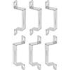 DTGN 28mmx62mm(InternoHxInternoW) U Forma Puntone Collegamento Staffa - 6Pz - Ottimo per Casa Tubo Fissaggio - 304 Inossidabile Acciaio Porta Chiuso Barra Supporto