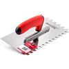 COMENSAL® Frattone Dentato 10 mm - Frattone in Acciaio Inox Dentato - Frattone in Acciaio Inossidabile - Frattone Dentata per Colla - Cazzuola Dentata in Acciaio Inox - Made in EU - 270 x 128 mm
