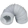 Europart Euro Part 447886 tubo di scarico qualità 100 mm tubo flessibile in PVC 280 cm Trockner Klima cappa aspirante, Bianco