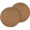 La cordeline Set di 2 Dischi pacciamatura, 100% Cocco Naturale, XXL, 100 cm, Protezione Contro Le Erbe, Marrone