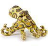 Zappi Co Peluche Giocattolo Morbido e Coccoloso per Bambini - Parte della Collezione Animali Safari, Perfetto per i Bambini (27cm Lunghezza) (Polpo ad anelli blu)