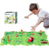 KADAYAYA Plastica Puzzle Pista Macchinine Giocattoli per Bambini 4-6 anni Pista Auto Puzzle con Veicolo da Corsa per Ragazzi Ragazze 3-5 anni Regalo Educativo Montessori per Bambini Bambine 3 4 5 6