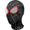 Biuebinc Maschera Spiderheld per bambini e adulti, supereroi per bambini, maschera per costume da spider leggera e traspirante per Halloween Cospaly, accessori video (nero per adulti)