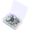 Deolven Spilloni Fiore,100 Pezzi Spilli per Patchwork Pins di Cucito Spilli con Testa per Artigianato Cucito Colorati Quilting Pins Bottone Piatti (#4)