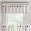 Elrene Home Fashions - Mantovana per finestra per cucina o bagno, 152 x 38 cm, bianco a tinta unita