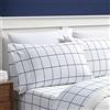Nautica - Doppia XL Shees, cotone percalle biancheria da letto, dormitorio Essentials (trama blu, Twin XL)