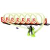 HOMCOM Pista per Macchinine con Effetti Luminosi e Automobilina Inclusa, Gioco per Bambini da 3-6 Anni, Verde e Rosso