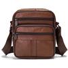 MXFDOKD Borsa a Tracolla in Pelle per Cellulare Uomo, Portafoglio con Tracolla per Cellulare, Borsetta Porta Cellulare Pelle Borsa Uomo a Spalla Telefono Custodia Viaggio Sportive Messenger Bag Borsello