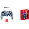 PDP Afterglow Deluxe+ Audio Wireless Controller per Nintendo Switch, Prismatic + Nintendo - Console Nintendo Switch, Modello OLED Blu Neon/Rosso Neon, schermo OLED 7, 64GB