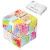 Funxim Infinity Cube Toy per Adulti e Bambini, Nuova Versione Fidget Finger Toy Sollievo dallo Stress e ansia, Killing Time Fidget Toys Cubo Infinito per Il Personale dell'ufficio (Mappa Colori)