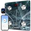 RENPHO Elis 1 Bilancia Pesapersone, Professionale Bilancia Impedenziometrica Bluetooth Bilancia Pesa Persona Digitale con App - Misura Peso Corporeo, Massa Grassa, BMI, Massa Muscolare, Marmo