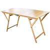 SAVINO FILIPPO Tavolo tavolino pieghevole in legno di faggio naturale 70x140 cm campeggio casa
