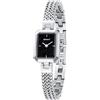 BERNY Orologi al Quarzo Donna Rettangolo Mini Orologi da Polso Moda Minimalista Orologio 3ATM Impermeabile Acciaio Inox Banda Orologio Staccabile