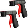 JNNJ 2 Pezzi Autos Impugnatura per Bomboletta, Adattatore Vernice Cura Aerosol Maniglia con Impugnatura, Auto Impugnatura Universale per Bomboletta, Gear Pistole a Aerosol per Auto(Nero)