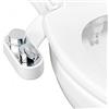 Hibbent Kit doccetta Bidet per WC, dispositivo di acqua calda e fredda che si attacca al sedile del water, spray d'acqua fresca non elettrico per bidet