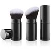Falliny Retractable Makeup Brush, 2 Pack Travel Kabuki Face Blush Brush, Portable Powder Foundation Sunscreen Brush con Copertura per Blush, Bronzer, Buffing, Flawless Powder Cosmetics